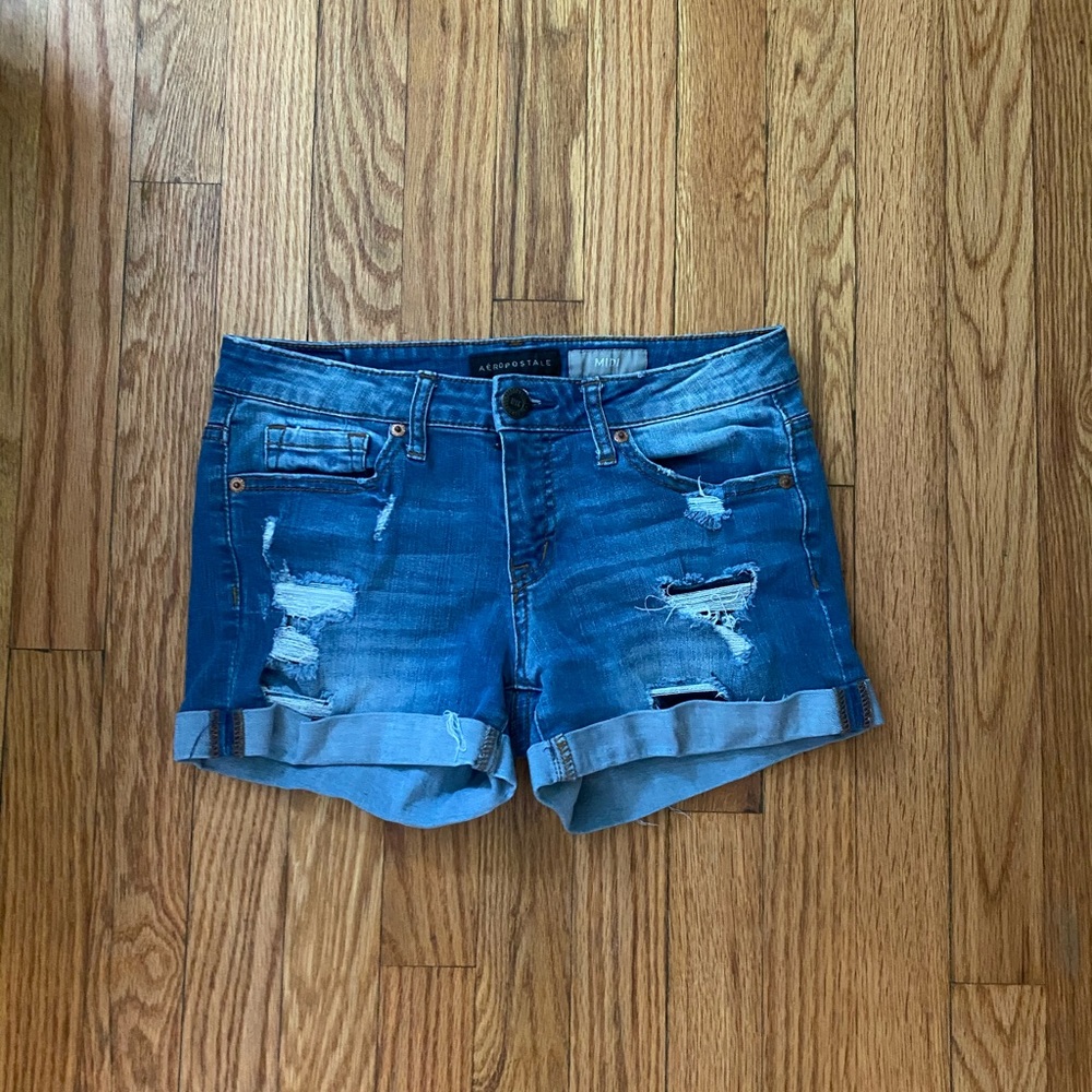 Distressed Jean Shorts